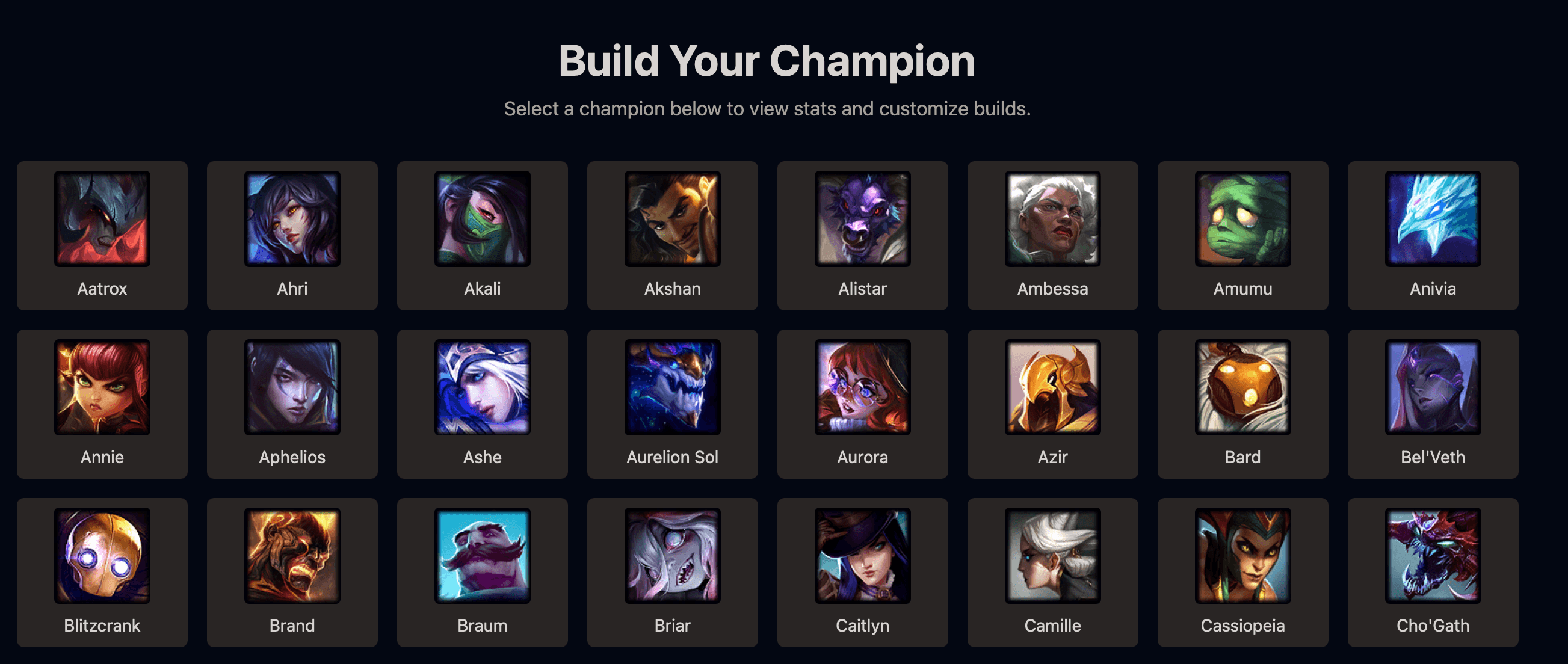 Screenshot of Lol Stats