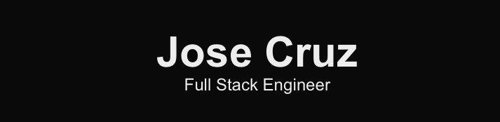 Jose SWE portfolio
